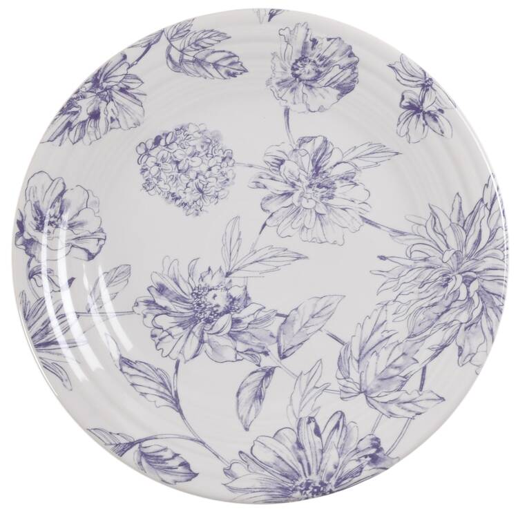 Fiesta Botanical Floral Luncheon Plate