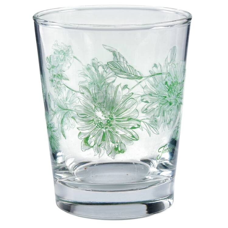 Fiesta Botanical Floral Glassware Double Old Fashioned