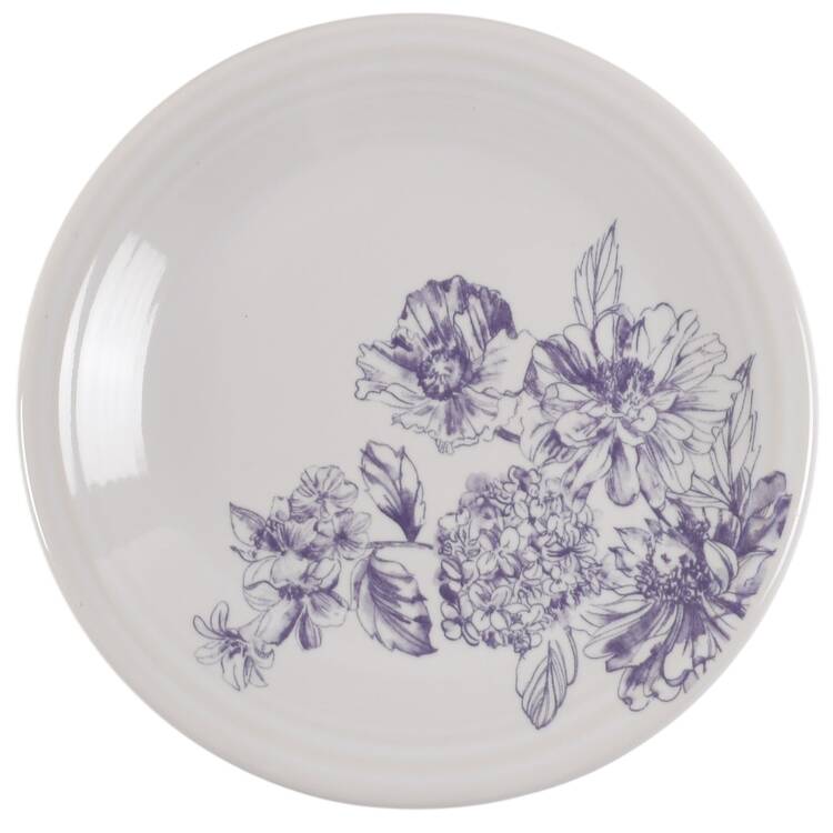 Fiesta Botanical Floral Salad Plate