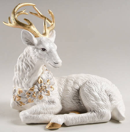 Figurines & Centerpieces Resting Deer Figurine