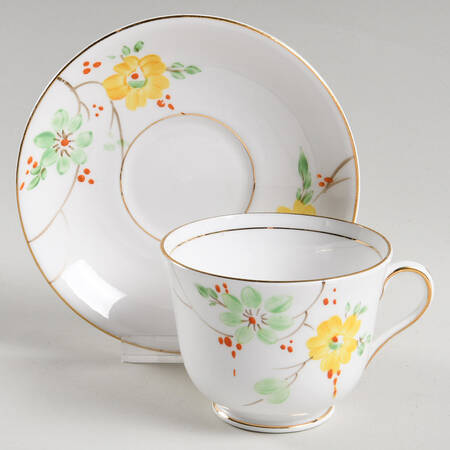 11c Footed Cup & Saucer Set
