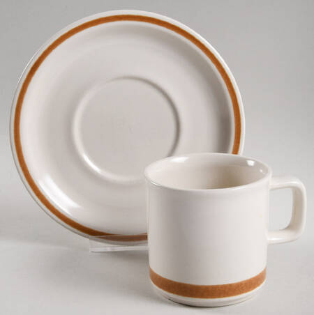 Maya Flat Cup & Saucer Set by Fuji