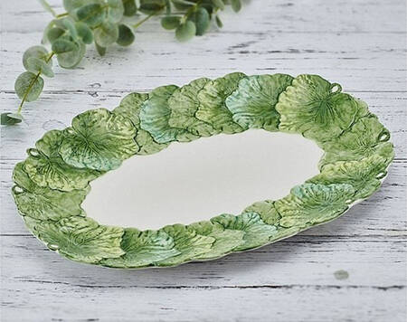 La Fleur 15" Oval Serving Platter