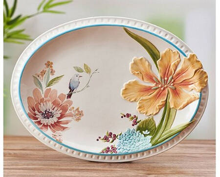 Meadow 14" Oval Serving Platter