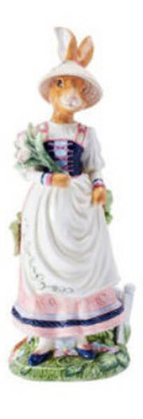 Jardin Large Woman Rabbit Figurine