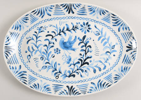 Sicily Blue 16" Oval Serving Platter