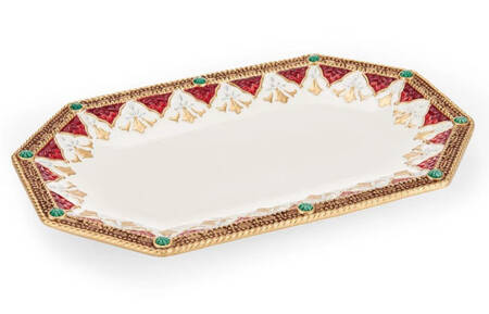 Noel Holiday 13" Octagonal Serving Platter