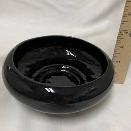 Plainsman Onyx Black Cupped Bowl