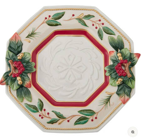 Woodland Holiday (2024) 12" Octagonal Serving Platter