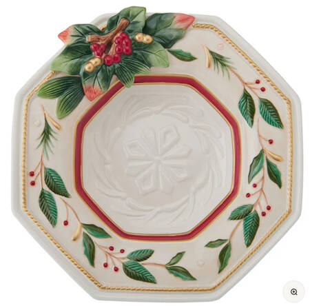 Woodland Holiday (2024) 12" Octagonal Serving Bowl