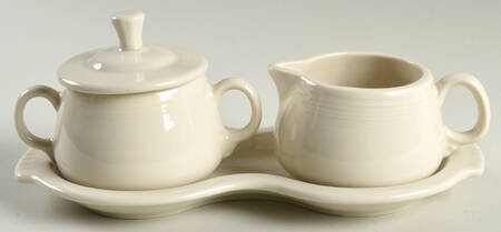 Fiesta Linen (Intro 2025) Creamer & Sugar with Lid & Tray Set