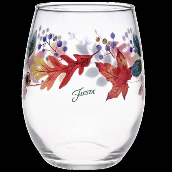 Fiesta Autumn Fields Glassware Stemless Wine