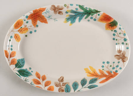 Fiesta Autumn Fields 13" Oval Serving Platter by Fiesta Tableware Company