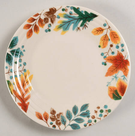 Fiesta Autumn Fields Luncheon Plate by Fiesta Tableware Company