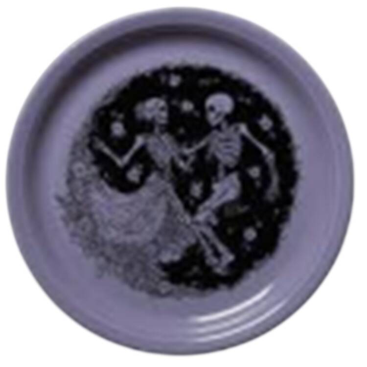 Fiesta Skeleton Duet Luncheon Plate
