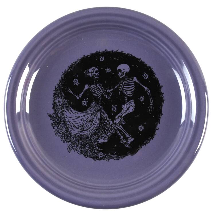 Fiesta Skeleton Duet Salad Plate