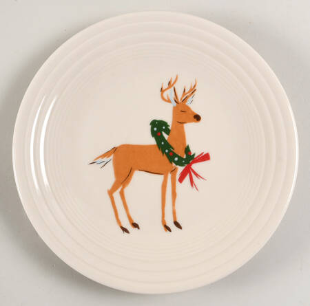 Fiesta Jolly Christmas Luncheon Plate
