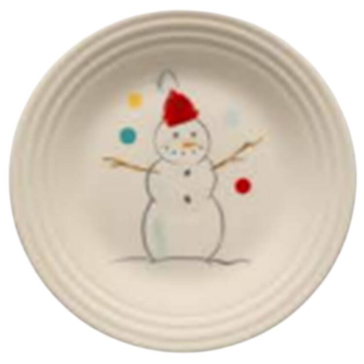 Fiesta Jolly Christmas Luncheon Plate