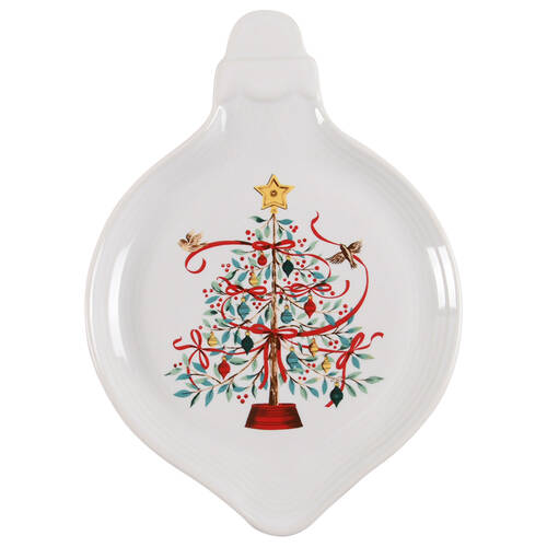 Fiesta Holly Berry Christmas Tree Ornament Shaped Plate