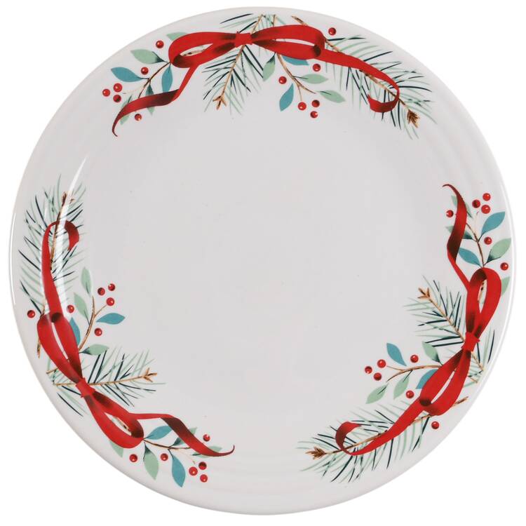 Fiesta Holly Berry Christmas Garland Luncheon Plate by Fiesta Tableware Company