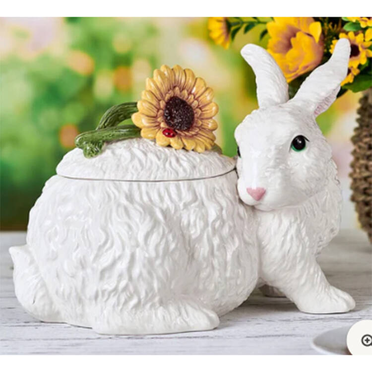 Sunflower Rabbit by Fitz &amp; Floyd