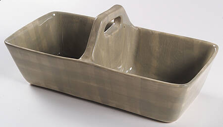 GAB2 (Square) 11" Oval Divided Vegetable Bowl