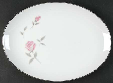 Argent Rose 12" Oval Serving Platter