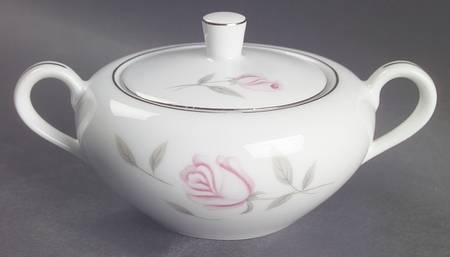 Argent Rose Sugar Bowl & Lid