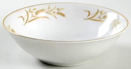 Golden Wheat (Gold Trim) Coupe Cereal Bowl