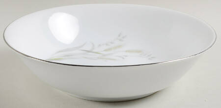 Golden Wheat (Platinum Trim) 9" Round Vegetable Bowl