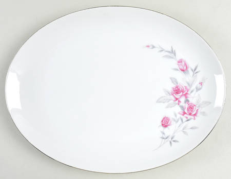 Rosealinda 12" Oval Serving Platter