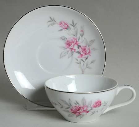 Rosealinda Flat Cup & Saucer Set