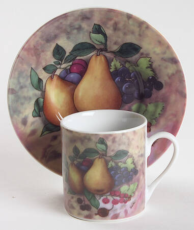 Still Life Flat Demitasse Cup & Saucer Set