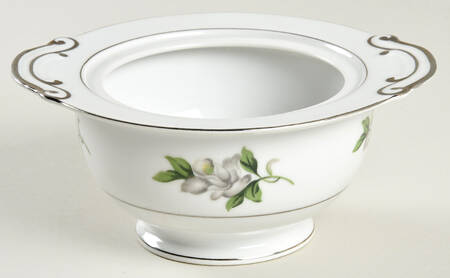 White Rose Sugar Bowl No Lid