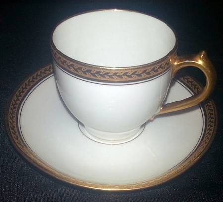 GDA27 Flat Demitasse Cup & Saucer Set