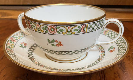 GDA31 Flat Cream Soup Bowl & Saucer Set