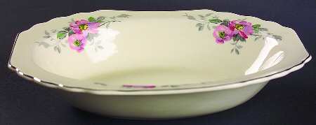 Blossoms 9" Oval Vegetable Bowl