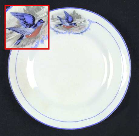 Bluebird Salad Plate