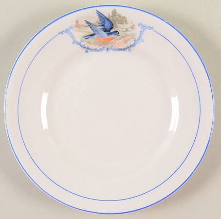Bluebird Bread & Butter Plate