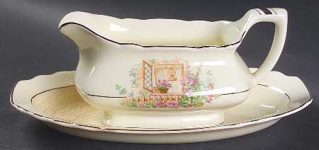 Breakfast Nook Gravy Boat & Underplate