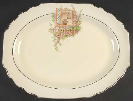 Breakfast Nook 13" Oval Serving Platter
