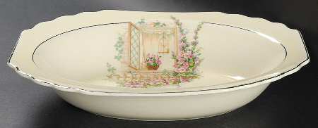Breakfast Nook 10" Oval Vegetable Bowl