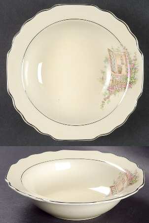 Breakfast Nook Rim Cereal Bowl