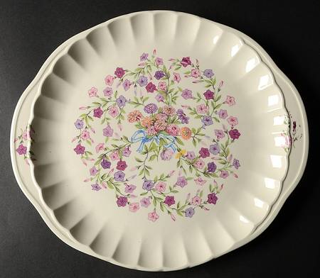 Fiesta Handled Cake Plate