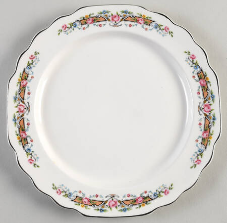 Flower Rim Salad Plate