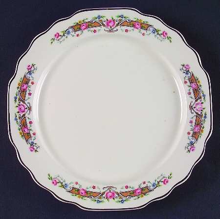 Flower Rim Salad Plate