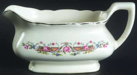 Flower Rim Gravy Boat
