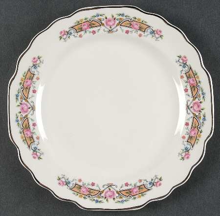 Flower Rim Bread & Butter Plate