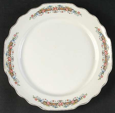 Flower Rim Luncheon Plate
