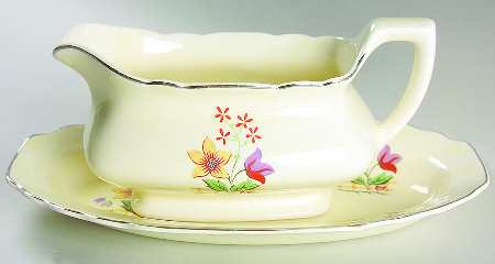 Gaylea (Lido, Canarytone) Gravy Boat & Underplate/Relish